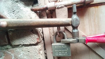 How to open lock with hammer New 100% Working Trick