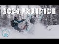 Riding the 2024 Ski Doo TURBO R Freeride...Epic POW at Teton Basecamp!