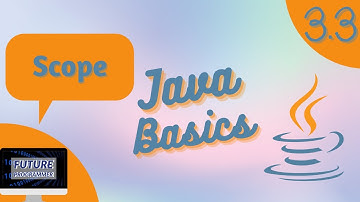 Scope in Java - Java Basics 3.3