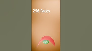 Cloth simulation from 1 face to 4096 faces #blender #3dart #3danimation #clothsimulation #learning