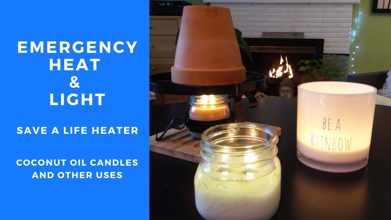EMERGENCY HEAT and LIGHT, COCONUT OIL CANDLES #emergencysituation # emergencies #shtf 