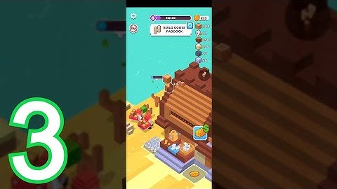 Craft Valley - Gameplay Walkthrough Part 3 - Build Goose Paddock/ Build Pier(iOS/Android)