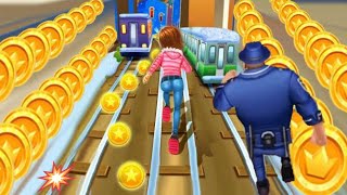 Subway princess runner video game | Running Barbie Games Doll 3d fun race | subway princess