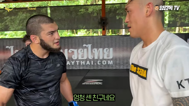 한국 파이터가 너무 강해서 당황한 UFC 하빕 동생! (무사수행 태국 03)