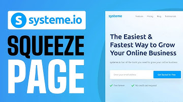 How To Create Squeeze Page in Systeme.io - Full Guide 2025