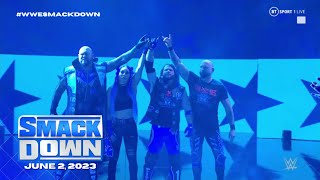 Luke Gallows & Karl Anderson Entrance With Aj Styles & Mia Yim Wwe Smackdown, June 2, 2023