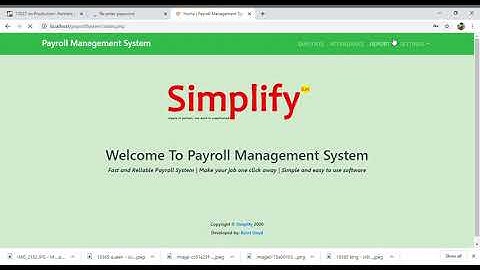 Payroll Management System using php, html, css and bootstrap | demo