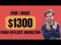 How i made $1300 with Youtube Affiliate Marketing in 1 Month