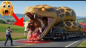 Brave Heroes Save Poor Cow From Deadly Giant Mutant Python 🐍