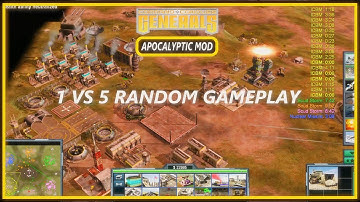 Supreme Commander vs 5 Random C&C Generals Zero Hour Apocalyptic mod