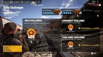 Ghost Recon Wildlands Daily Challenges Week 13 Day 4 Task Force Challenge