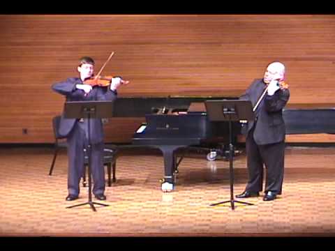 Prokofiev Sonata for Two Violins 1st mvt (recorded live in 2002)