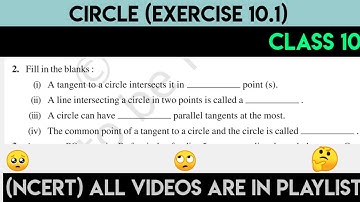 A tangent to a circle intersect it in point a line intersecting a circle in two points is called
