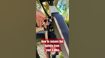 E-bike battery removal