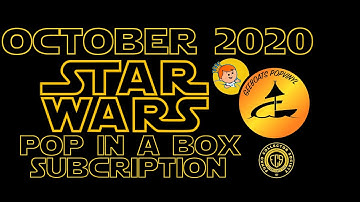 POP IN A BOX - OCTOBER 2020 - STAR WARS SUBCRIPTION UNBOXING!!
