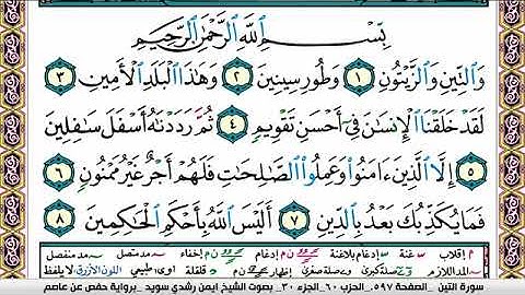 سورة التين ايمن رشدي سويد Surah Al Teen ayman sweed برواية حفص عن عاصم