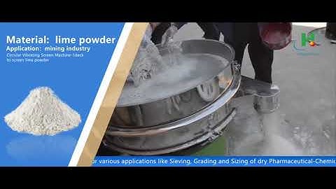 Circular vibrating screen sieve machine for lime powder