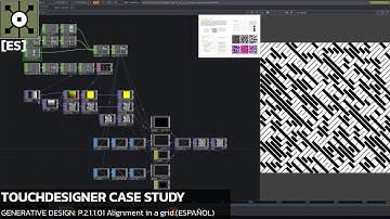 (ES)TouchDesigner Tutorial 29 - Case Study [Generative Design: P.2.1.1 Alignment in a Grid]