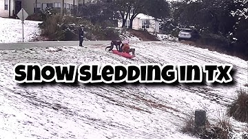 Snow Sledding | Texas 2021
