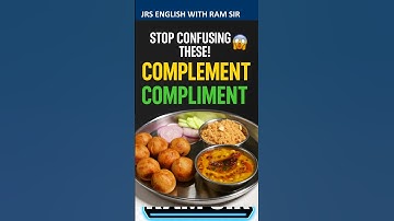 Complement vs Compliment | Easy Grammar Trick for SSC, Bank, NDA, CDS | JRS English with Ram Sir