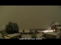 Rain turns to snow time-lapse: Boxing Day 2014, West Manchester