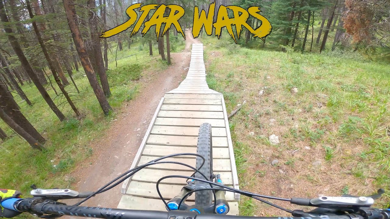 Downhill Mountain Biking Banff Alberta - Star Wars