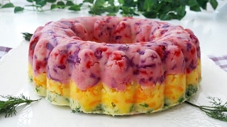 Üç Renkli Patates Salatası Tarifi-En Şık Salata-Gurbetinmutfagi