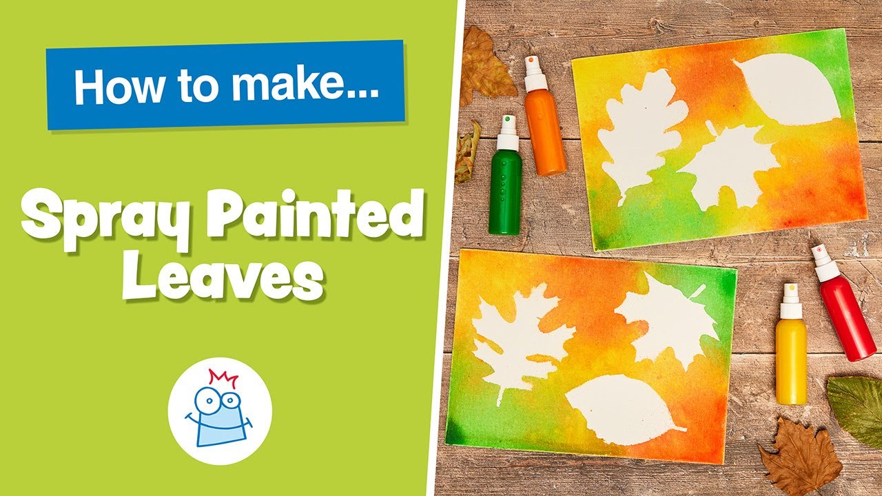 How to Make Spray Painted Leaves Baker Ross YouTube