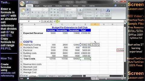 ECDL/ICDL Module 4 - Training Video Test Q. Solution
