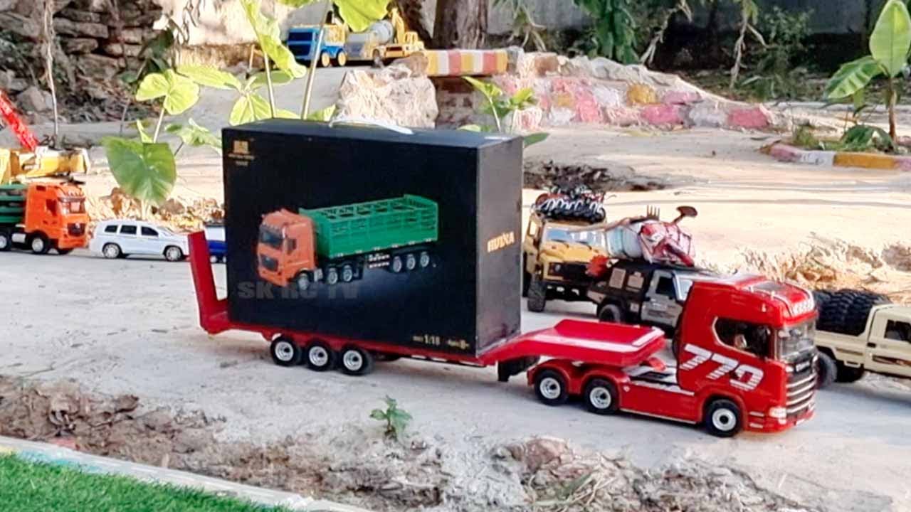 Unboxing Remote Control truck Huina 1312 - TRUCK Container Trailer ...