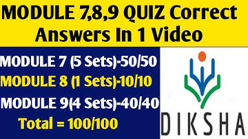 Nishtha Module 7,8,9 Quiz Answers In One Video || Module 7,8,9 Question Answers || Nishtha Training