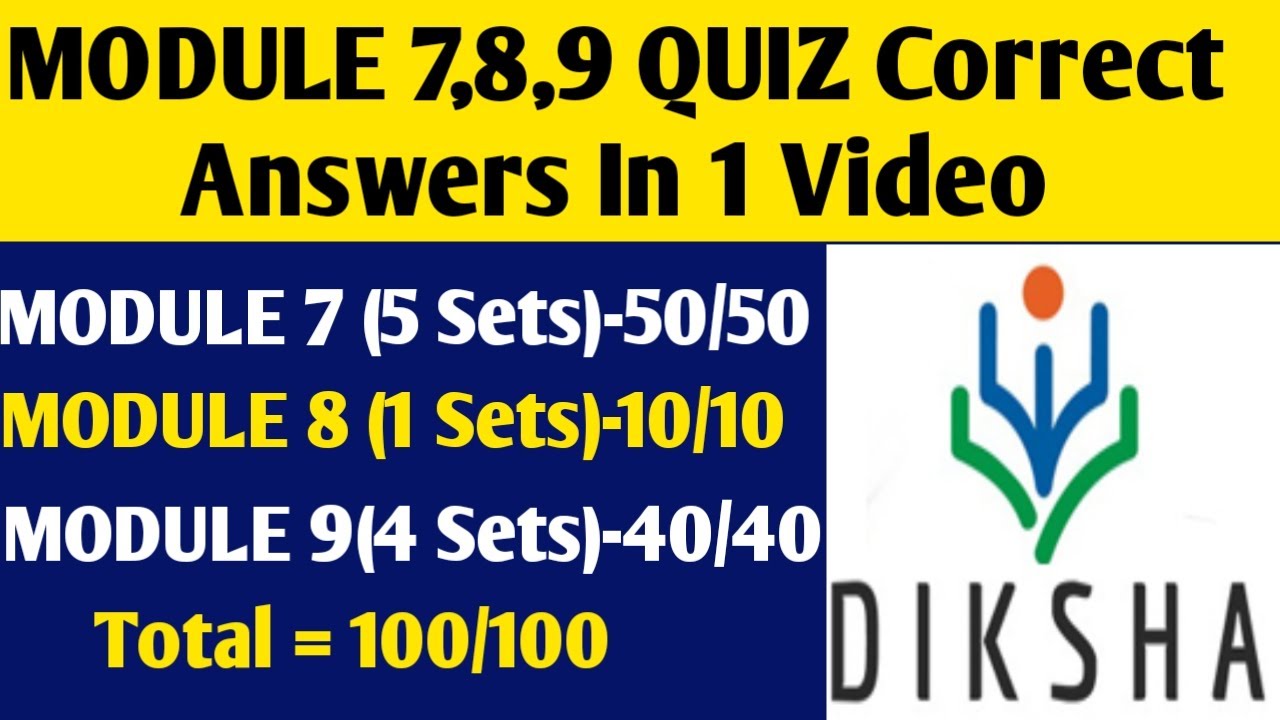 Download Nishtha Module 7,8,9 Quiz Answers In One Video || Module 7,8,9 Question Answers || Nishtha Training