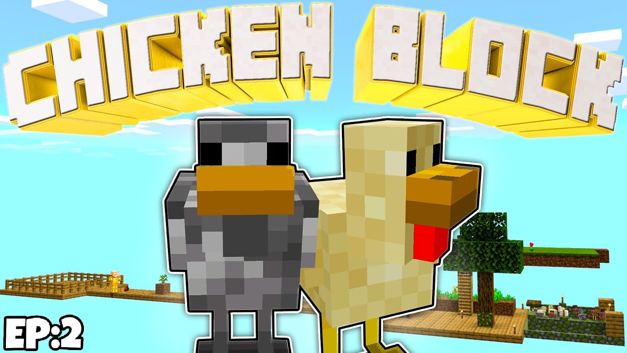 [MCPE Chicken Block] Ep:2 - Sand & Cobblestone Chicken! Minecraft ...