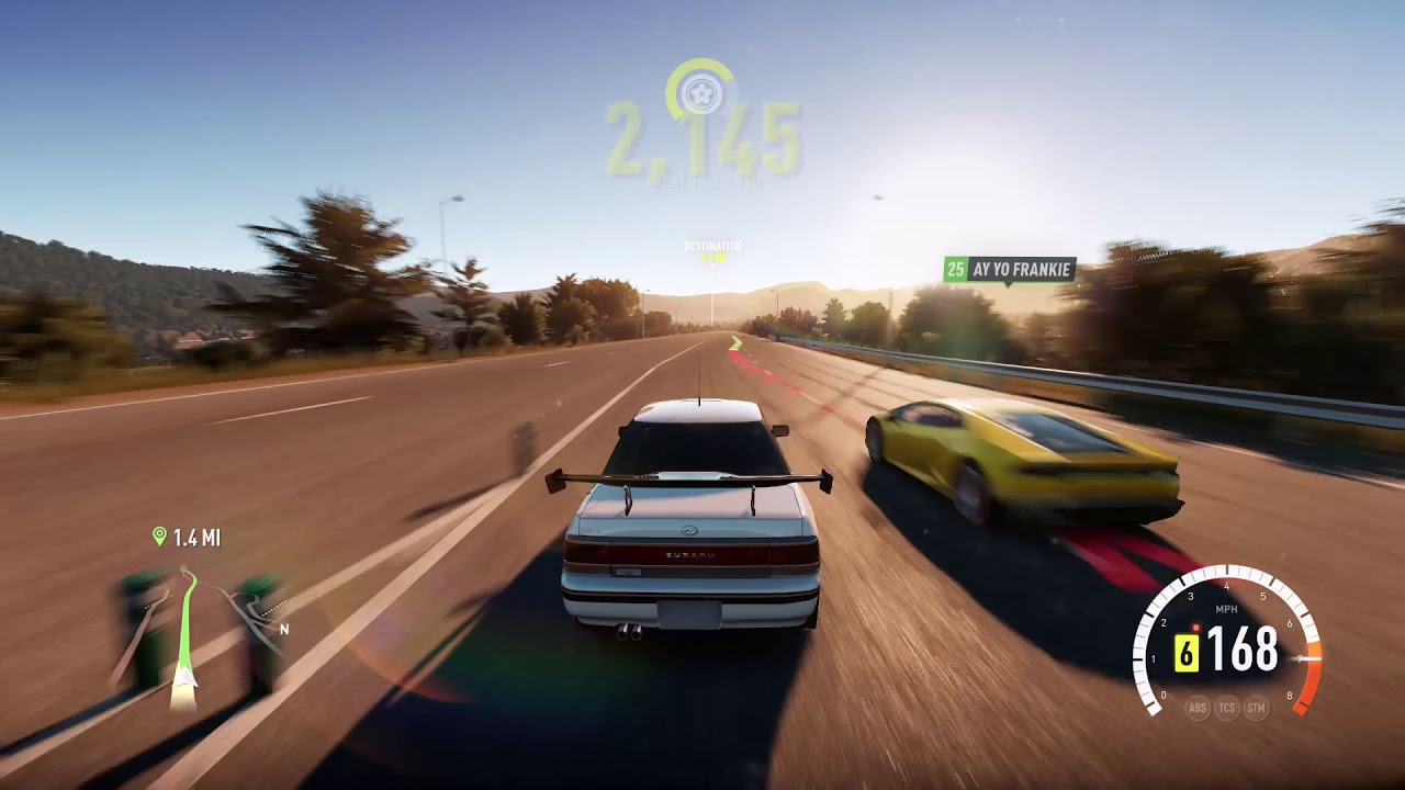 Forza horizon 2 '92 Subaru legacy with V8 engine swap