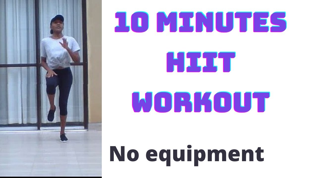 10 MINUTES HIIT WORKOUT FOR FAT BURN | STANDING NO EQUIPMENT - YouTube