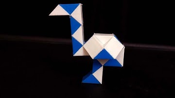 How to make a Ostrich using Snake Cube-24 Blocks