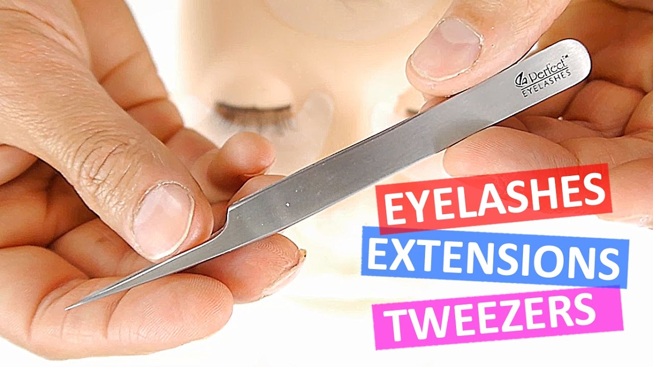 Tweezers F Type (Half Curve) - Eyelash Extensions Tweezers - Perfect