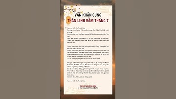 Văn khấn cúng Thần Linh rằm tháng 7 #tuvi #tuvivn #tamlinh #tuvi2024 #vankhan #thang7amlich