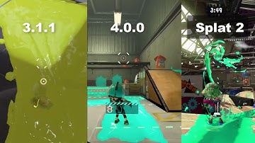 Splatoon 3 - Sloshing Machine Nerf Comparison 4.0.0 Update