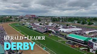 How big is the crowd at the 2022 Kentucky Derby? See it from above