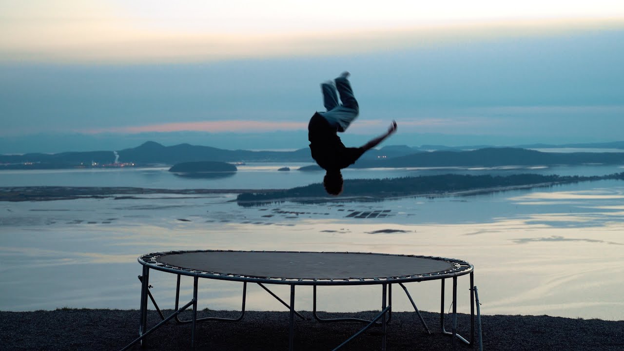 We Brought a Trampoline to the Edge of a Cliff!
