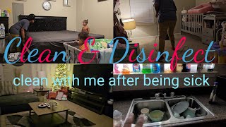 CLEAN AND DISINFECT AFTER BEING SICK|Cleaning MOTIVATION|MOMMING LIFE