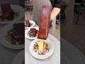 Basque cheesecake with giant chocolate raclette#shorts #japanesefood