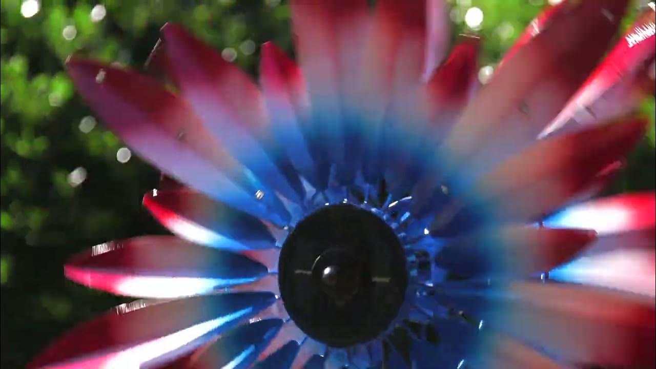 Patriotic Solar Wind Spinner (R7359) YouTube