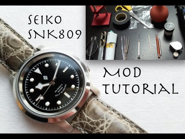 SEIKO SNK809 / SKX007 MOD TUTORIAL - How To Modify A Seiko SNK / SKX -  YouTube