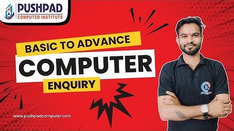 🎓 Basic to Advanced Computer Course | Pushpad Computer Institute, Indore