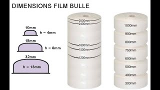 Rouleau film bulle diamètre 10 mm