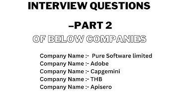 Interview Questions and answer only for automation testing.