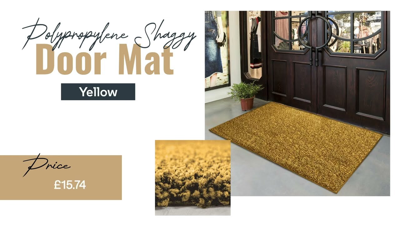 Order Washable Door Mats Large Shag Pile Doorway Runner 