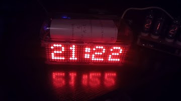 32x8 LED matrix clock (RTC, T, RH)